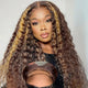 180% Density 4/27 Highlight Deep Wave Wig Human Hair 5x5 Lace Front Wig