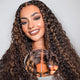 P1B/30 180% Density Highlight Jerry Curly 5x5 Glueless Lace Closure Wig
