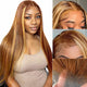 180% Density P4/27 Highlight Lace Front Wig Straight Honey
